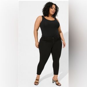 Torrid Bombshell Skinny Premium Stretch High-Rise Jean - black jeans - size 14